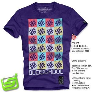 Old School Tshirt 2124pur - XL / fialová vyobraziť