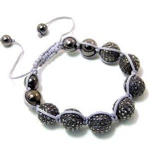 Iced out Unisex Bling Bracelet - DISCO BALL HALF hem - Uni vyobraziť