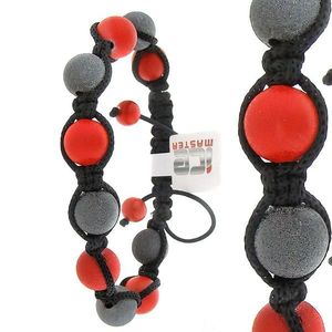 Iced Out Unisex Bling Bracelet- Red - Uni / čierna vyobraziť