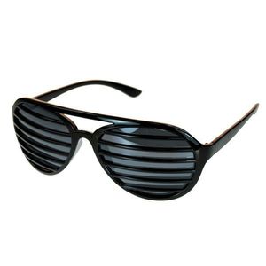 Iced Out Shutter Shades Sunglasses 5034 - Uni / čierna vyobraziť