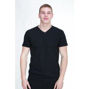 Shine Basic V-neck T-shirt Black - 2XL / čierna vyobraziť