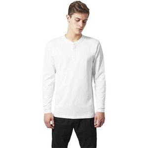 Urban Classics Basic Henley L/S Tee Wht - M / biela vyobraziť