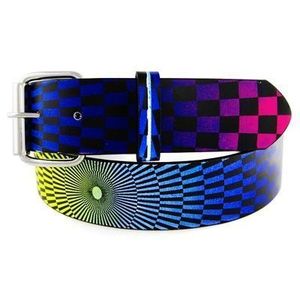 Iced Out Designer Fashion Belt - RAINBOW LABYRINTH - XL(125cm) / viac farebná vyobraziť