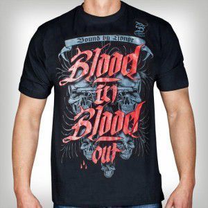 BLOOD IN BLOOD OUT ALL LETTERS - 2XL / čierna vyobraziť