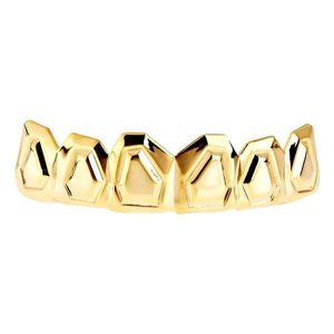 Iced Out One Size Fits All Bling Grillz - OUTLINE TOP - Gold - Uni / zlatá vyobraziť