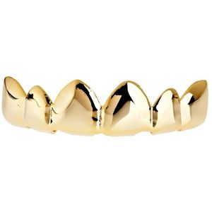 Iced Out One Size Fits All Bling Grillz - RELAX TOP - Gold - Uni / zlatá vyobraziť
