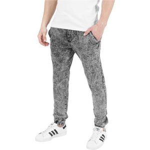 Urban Classics Stretch Denim Jogging Pants Acid Blk - L / šedá vyobraziť