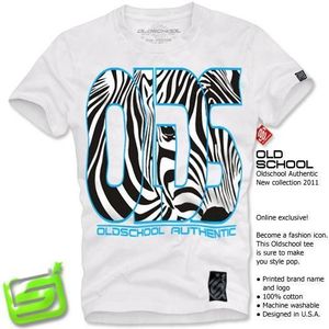 Old School Tshirt 2152wht - XL / biela vyobraziť