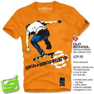 Old School -Tshirt 5127 Orange - XL / oranžová vyobraziť