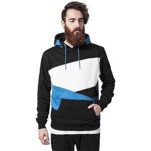 Urban Classics Zig Zag Hoody Blk Wht Tur - 2XL / čierno-tyrkysovo-biela vyobraziť