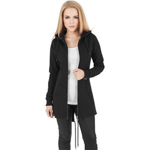 Urban Classics Ladies Sweat Parka Black - XS / čierna vyobraziť