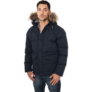 Urban Classics Chambray Lined Parka Navy - M / tmavomodrá vyobraziť