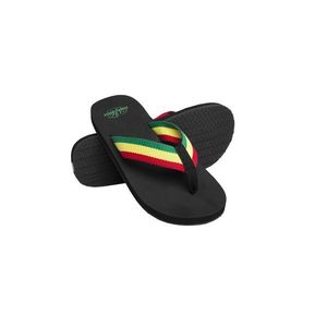 Urban Classics Beach Slippers Black Rasta - 36 / čierna-rastra vyobraziť