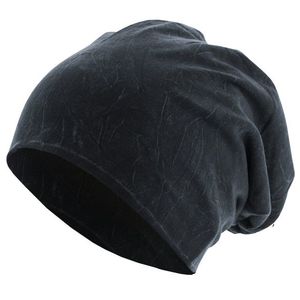 Master Dis Stonewashed Jersey Beanie Navy - Uni / tmavomodrá vyobraziť