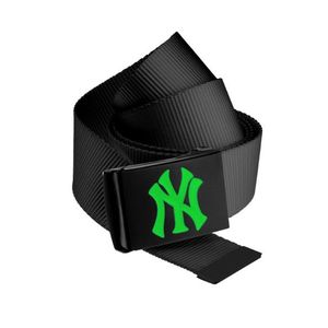 Master Dis MLB Premium Black Woven Belt Single Neongreen - Uni / čierna vyobraziť