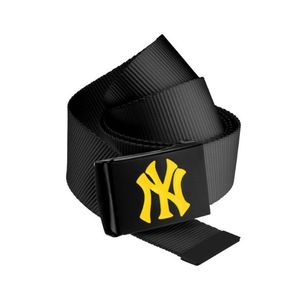 Master Dis MLB Premium Black Woven Belt Single Neonyellow - Uni / čierna vyobraziť