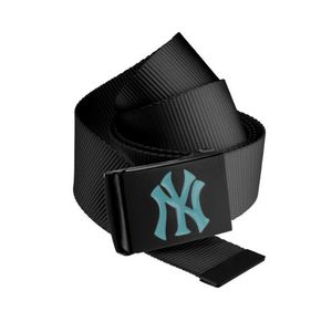 Master Dis MLB Premium Black Woven Belt Single Turquoise - Uni / čierna vyobraziť