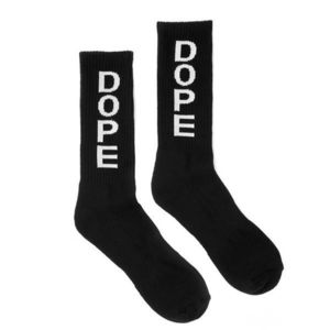 Dope Superior Socks Black White - Uni vyobraziť
