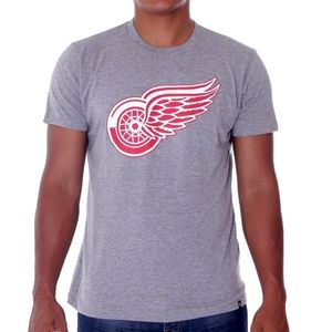 47 Brand Frozen Rope Tee Grey Detroit Red Wings - M vyobraziť