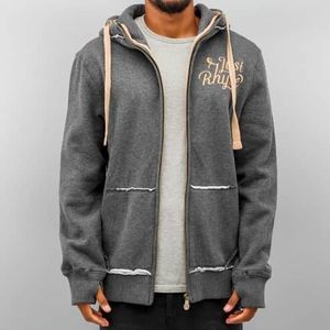 Just Rhyse Big Zip Hoody Charcoal - S vyobraziť