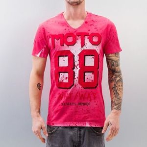 Just Rhyse And Friends Moto T-Shirt Fuchsia - S vyobraziť