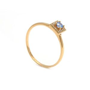 Zlatý dámsky prsteň SAMANTA blue vyobraziť