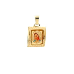 Medailón Panny Márie Medžugorskej zo žltého zlata vyobraziť