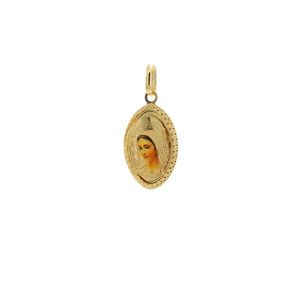Zlatý oválny medailón Panny Márie Medžugorskej vyobraziť