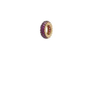 Zlatý prívesok FLORA - korálka s fialovými zirkónmi vyobraziť