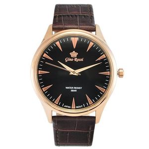 Elegantné pánske hodinky s hnedým remienkom Gino Rossi 1273A-1B1 vyobraziť