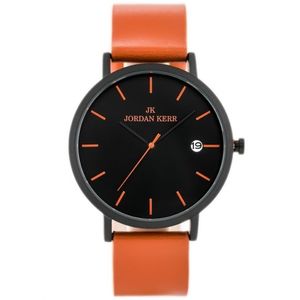 Oranžovo -čierne pánske hodinky Jordan Kerr PW188D-G vyobraziť