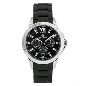 Dámske hodinky v strieborno-čiernej farby Gino Rossi 10978C-1A1 vyobraziť