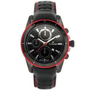 Pánske hodinky s červenými prvkami G.Rossi 5799A-1A3 vyobraziť