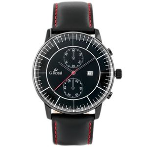 Pánske hodinky s červeným prešívaním G.Rossi 6462A-1A3 vyobraziť