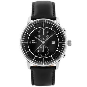 Pánske čierne hodinky G.Rossi 6462A-1A1 vyobraziť