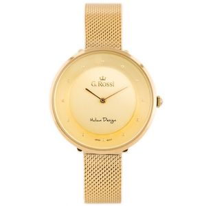 Elegantné dámske hodinky v zlatej farbe G.Rossi 11915B-4D1 vyobraziť