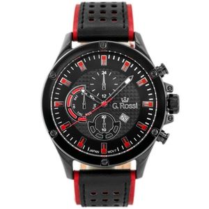 Čierno-červené dámske hodinky G.Rossi 11455A-1A3 vyobraziť