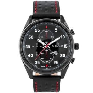 Čierne pánske hodinky G.Rossi 7116A-1A3 vyobraziť