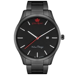 Pánske čierne hodinky Gino Rossi 11976B-1A5 vyobraziť