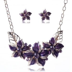 Set šperkov Varnish Flower - Fialová KP665 vyobraziť
