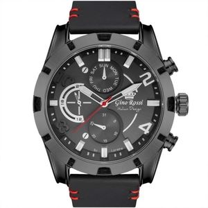 Čierne pánske hodinky Gino Rossi 11259A-1A3 vyobraziť