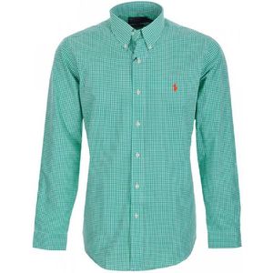 Košeľa "Poplin" zo 100% bavlny od Ralph Lauren (zeleno-biela) Veľkosť: S vyobraziť