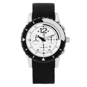 Čierno-biele pánske hodinky Gino Rossi 8590C-1A1 vyobraziť