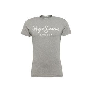 Pepe Jeans Tričko 'ORIGINAL STRETCH' biela / sivá melírovaná vyobraziť