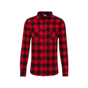 Urban Classics Košeľa 'Checked Flanell' červené / čierna vyobraziť