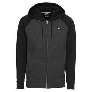 Nike Sportswear Tepláková bunda 'M NSW OPTIC HOODIE FZ' tmavosivá / čierna vyobraziť