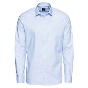 OLYMP Biznis košeľa 'No. 6 Faux Uni' modré / biela vyobraziť