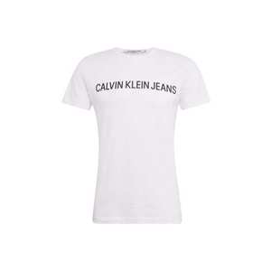 Calvin Klein Jeans Tričko 'Core Institutional Logo Slim Tee' biela vyobraziť