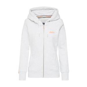 Superdry Tepláková bunda 'Orange' svetlosivá vyobraziť