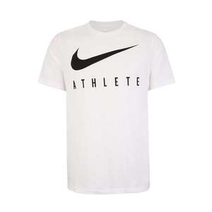 NIKE Funkčné tričko 'ATHLETE' biela / čierna vyobraziť
